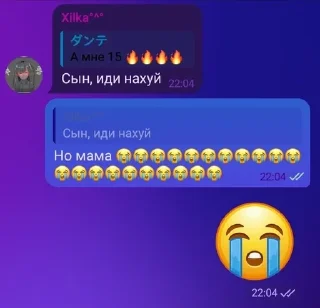 😭 emoji Цирк уродов Telegram sticker 24 of 120