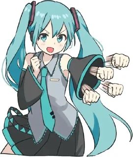 Sticker from hatsune miku^^