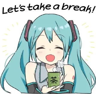 Sticker from hatsune miku^^