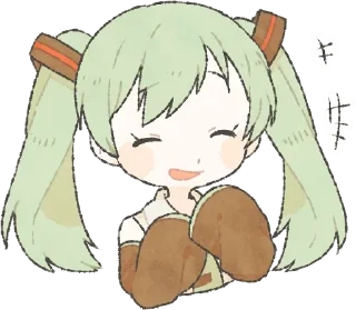 Sticker from Loose Hatsune and friends|rif|