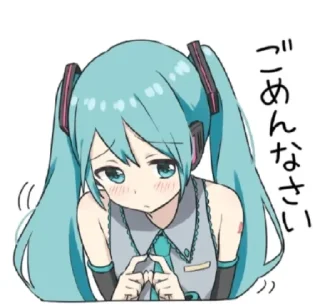 Sticker from hatsune miku^^