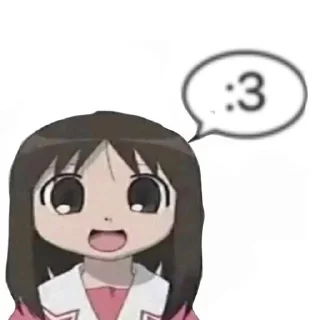 😚 emoji Azumanga Daioh Telegram sticker 7 of 53