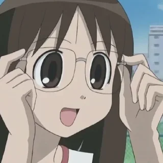 🤓 emoji Azumanga Daioh Telegram sticker 6 of 53