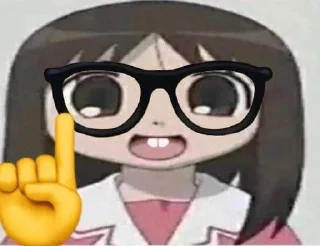 🤓 emoji Azumanga Daioh Telegram sticker 12 of 53