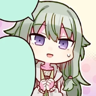 😙 emoji Нене Кусанаги 🌷 Telegram sticker 18 of 80