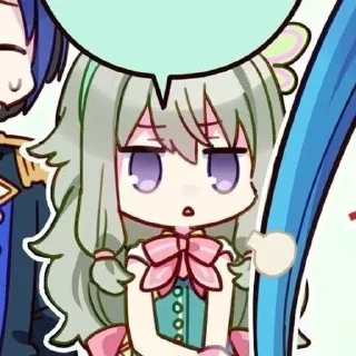 😮‍💨 emoji Нене Кусанаги 🌷 Telegram sticker 24 of 80