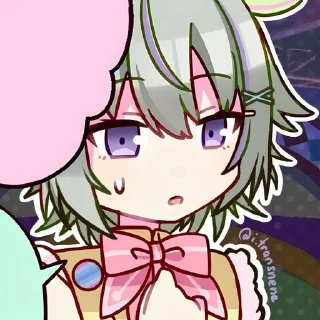 😰 emoji Нене Кусанаги 🌷 Telegram sticker 10 of 80