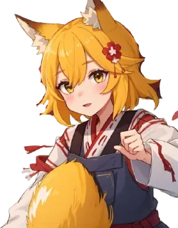 🦊 emoji senko san ai ¦ pt 1 Telegram sticker 17 of 28