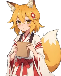 🦊 emoji senko san ai ¦ pt 1 Telegram sticker 15 of 28