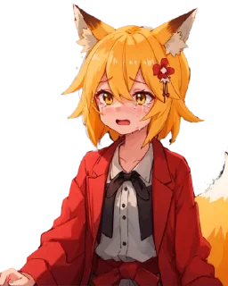 🦊 emoji senko san ai ¦ pt 1 Telegram sticker 9 of 28