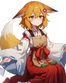 🦊 emoji senko san ai ¦ pt 1 Telegram sticker 22 of 28