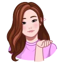 Sticker from black pink