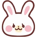 HD lovely bunny  ♡  @ririmoji
  by natsumi (line) sticker preview 1