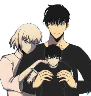 👨‍👩‍👦 emoji Solo Leveling @duishenov_talgat Telegram sticker 6 of 22