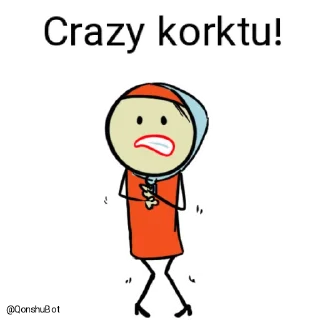 😰 emoji Crazy @Qonshubot Telegram sticker 15 of 31