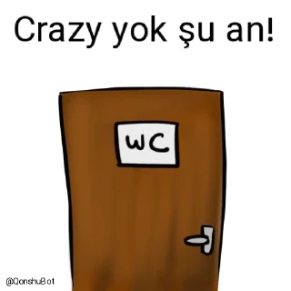 🚽 emoji Crazy @Qonshubot Telegram sticker 22 of 31