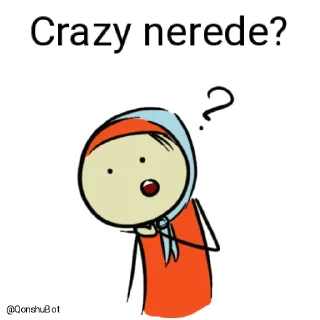 🤔 emoji Crazy @Qonshubot Telegram sticker 5 of 31