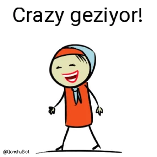 🚶‍♂️ emoji Crazy @Qonshubot Telegram sticker 10 of 31