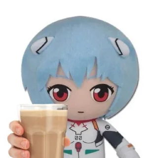 🧋 emoji аянамя рей @ec1zxas :: @stikery_robot Telegram sticker 7 of 50
