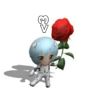 🌹 emoji аянамя рей @ec1zxas :: @stikery_robot Telegram sticker 14 of 50