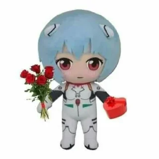 💖 emoji аянамя рей @ec1zxas :: @stikery_robot Telegram sticker 8 of 50