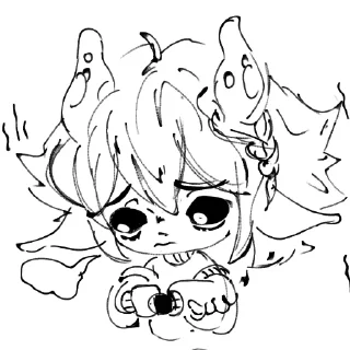 😢 emoji ๑ | mychael !! 🍄 Telegram sticker 6 of 75