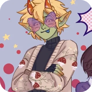 😎 emoji ๑ | mychael !! 🍄 Telegram sticker 18 of 75