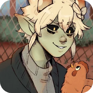 🐔 emoji ๑ | mychael !! 🍄 Telegram sticker 21 of 75