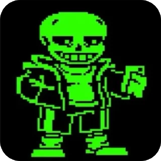 Sticker from Green!Sans @UndertaleDeltaruneStickersArts