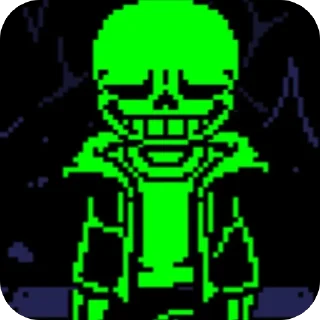 Sticker from Green!Sans @UndertaleDeltaruneStickersArts