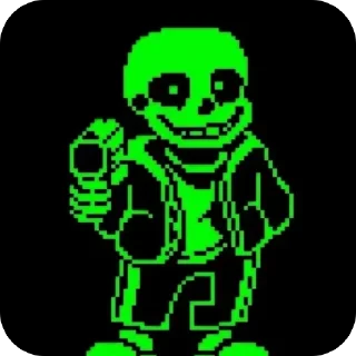 Sticker from Green!Sans @UndertaleDeltaruneStickersArts
