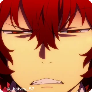 Dazai1 @Hatvey sticker 2