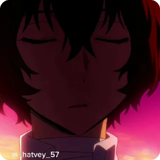 Dazai1 @Hatvey sticker 4