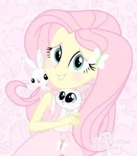 🌷 emoji 🌷💗міла́я Flutтershy 💗🌷 @xuvuux Telegram sticker 7 of 116