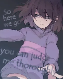Sticker from @Mhdh737 ¦ frisk. ¦ @Manysticks
