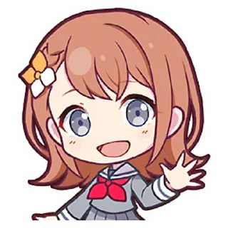 👋 emoji Minori Hanasato @stickersMH Telegram sticker 1 of 83