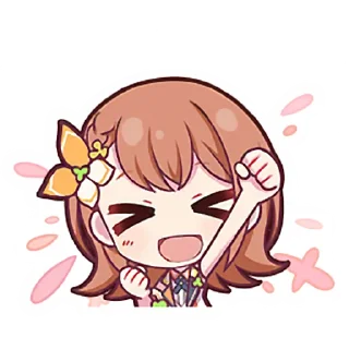 🎊 emoji Minori Hanasato @stickersMH Telegram sticker 11 of 83