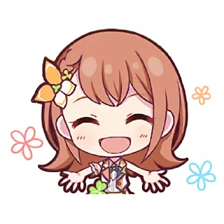 🥰 emoji Minori Hanasato @stickersMH Telegram sticker 12 of 83