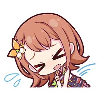 😓 emoji Minori Hanasato @stickersMH Telegram sticker 9 of 83