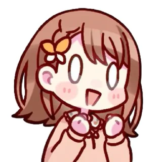 😃 emoji Minori Hanasato @stickersMH Telegram sticker 15 of 83