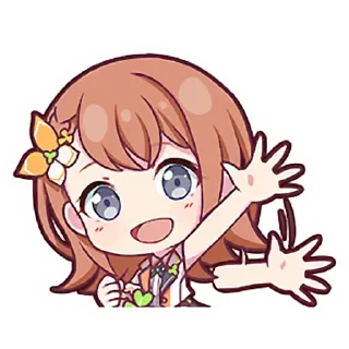 👋 emoji Minori Hanasato @stickersMH Telegram sticker 10 of 83