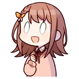 😃 emoji Minori Hanasato @stickersMH Telegram sticker 18 of 83