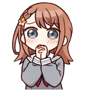 🙏 emoji Minori Hanasato @stickersMH Telegram sticker 16 of 83