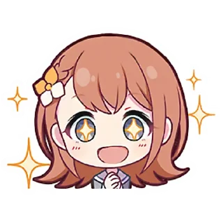 🤩 emoji Minori Hanasato @stickersMH Telegram sticker 7 of 83