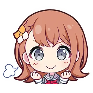 😊 emoji Minori Hanasato @stickersMH Telegram sticker 3 of 83