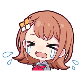 😭 emoji Minori Hanasato @stickersMH Telegram sticker 6 of 83