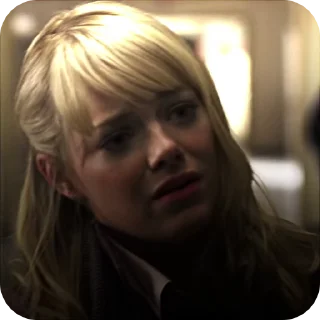 😔 emoji 🤍Gwen Stacy🤍 @nikishushaa Telegram sticker 13 of 36