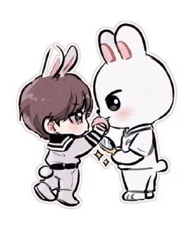 Sticker from Stray kids and skzoo