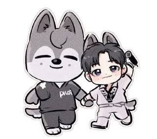 Sticker from Stray kids and skzoo