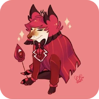 📖 emoji Аластор ( @Izuku_Midoriya15_07 Telegram sticker 9 of 77